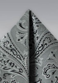 Mercury Silver Paisley Hanky