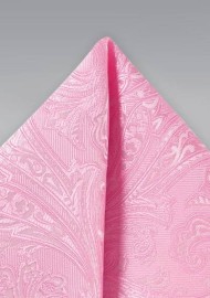 Carnation Pink Suit Hanky