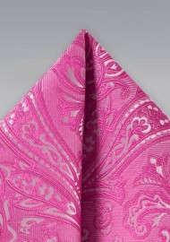 Dragonfruit Pink Paisley Hanky