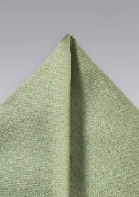 Light Sage Pocket Square | Light Sage Solid Color Suit Hanky