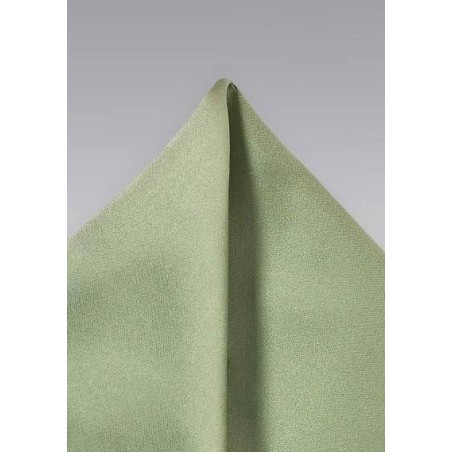 Light Sage Pocket Square | Light Sage Solid Color Suit Hanky
