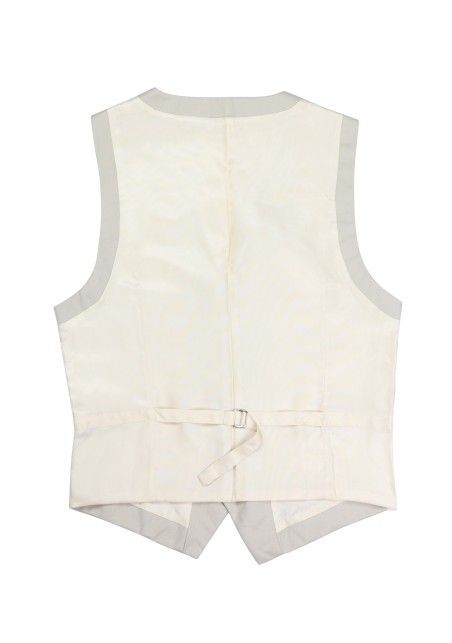 tan dress vest backside adjustable stap