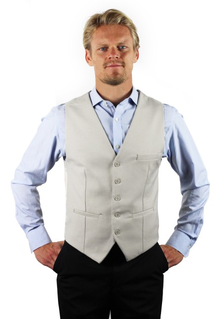 Dress vest for men in sand tan color