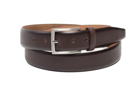 dark brown mens leather belt