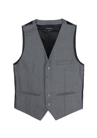 Mens Suit Vest in Dress Gray