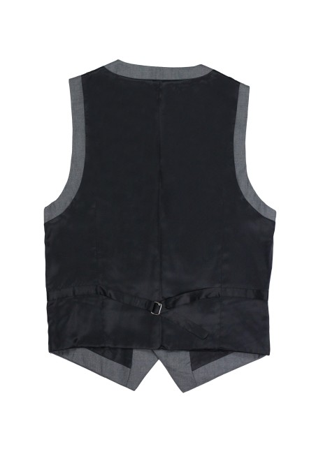 Mens Suit Vest in Dress Gray
