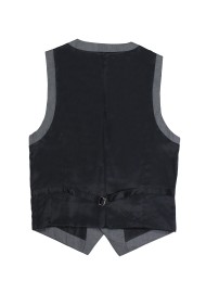 Mens Suit Vest in Dress Gray
