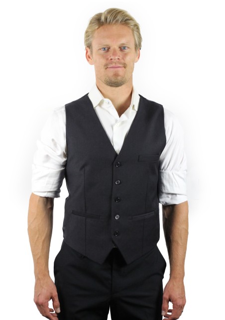 charcoal suit vest