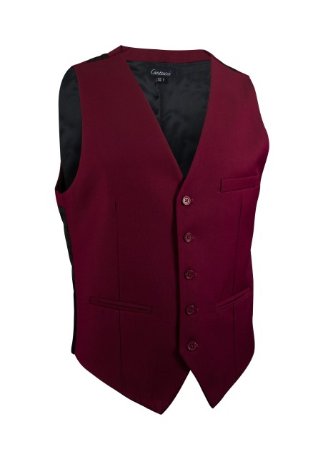 burgundy red suit vest