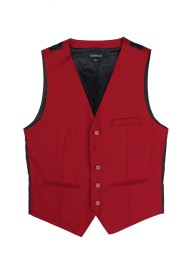 suit vest in cherry