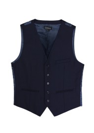 dark navy suit vest