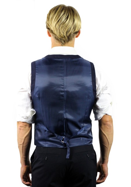 suit vest dark navy