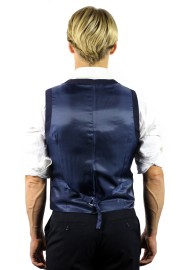 suit vest dark navy