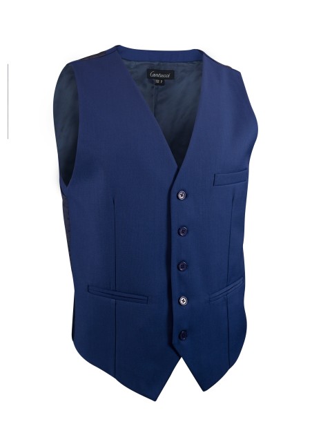 indigo blue suit vest