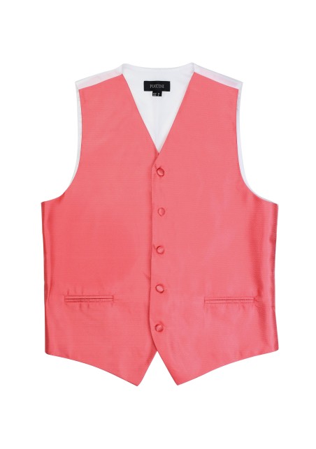 Coral colored mens wedding vest