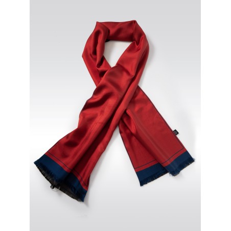 Designer Scarf in Vintage Ochre Red