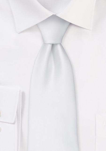Bright White Kids Necktie