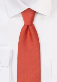 Matte Woven Tie in Cinnamon