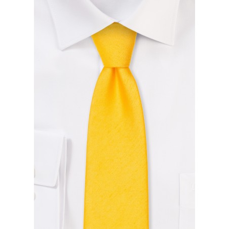 Matte Woven Slim Cut Tie in Blue Bird