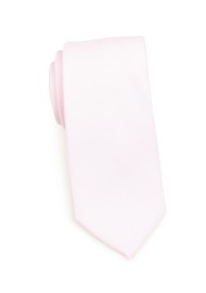Delicate Linen Blush Pink Linen Tie Rolled