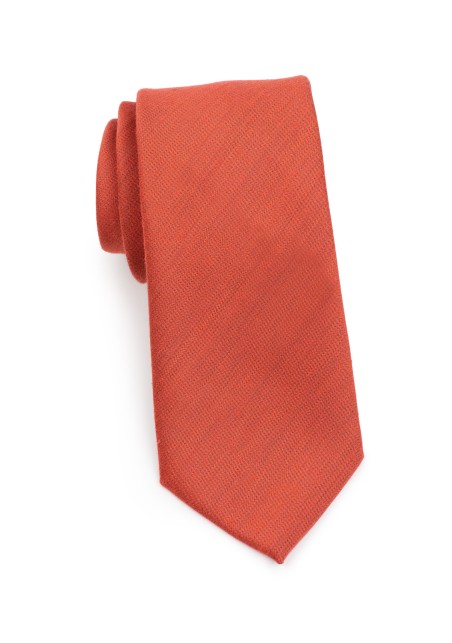 Matte Woven Tie in Cinnamon Rolled