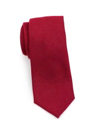 Slim Cut Sedona Red Mens Tie Rolled