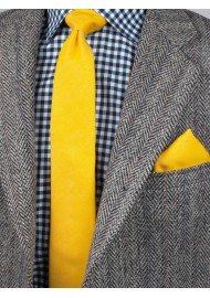 Matte Woven Slim Cut Tie in Blue Bird