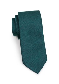 Modern Cut Necktie in Gem Green Rolled