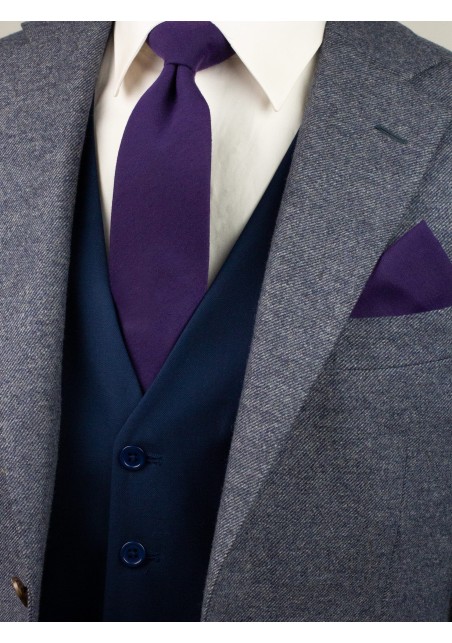 Contemporary Grape Woolen Mens Tie