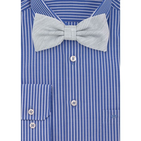 Mens Bow Tie in Mystic Gray