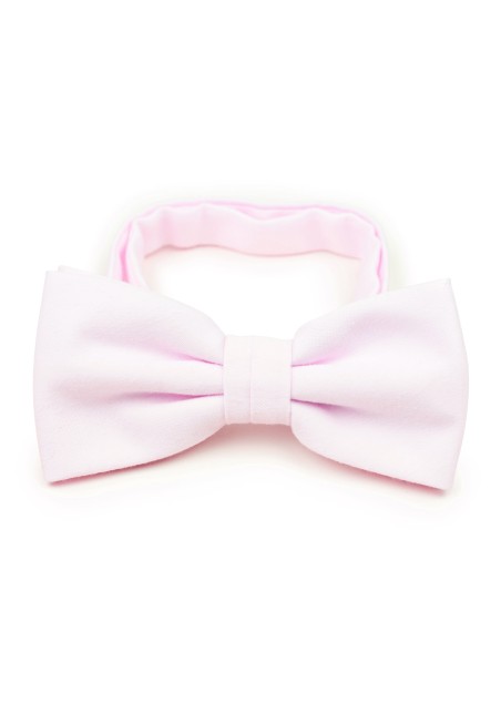 Linen Textured Bow Tie in Blush