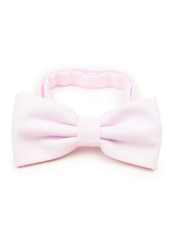 Linen Textured Bow Tie in Blush