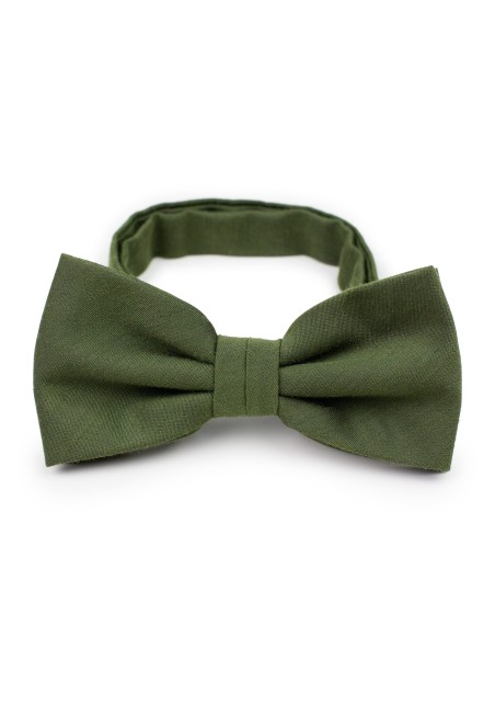 Woolen Bow Tie in Olive Green