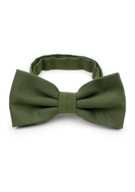 Woolen Bow Tie in Olive Green