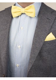 Lemon Chiffon Bow Tie by Puccini
