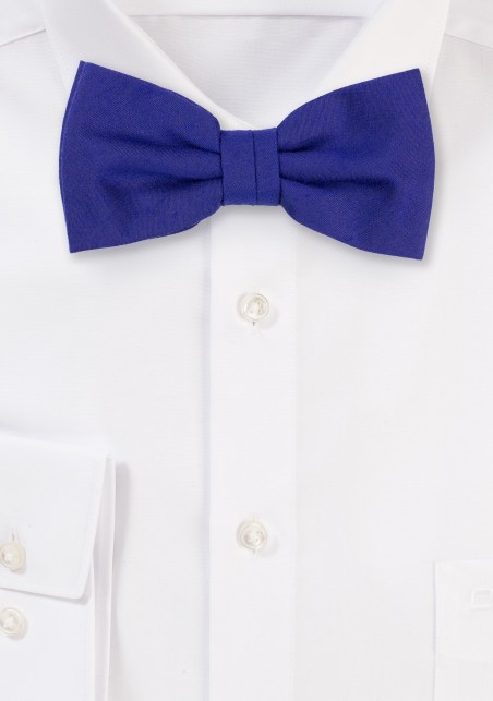 Matte Woven Bow Tie in Ultramarine