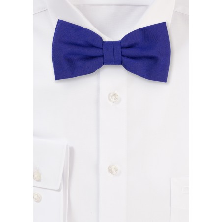 Matte Woven Bow Tie in Ultramarine