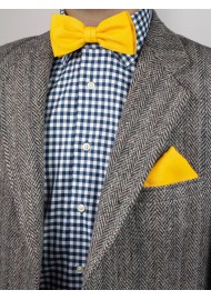 Marigold Mens Bow Tie Styled