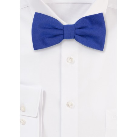 Woolen Bow Tie in Marine Blue
