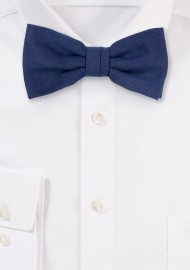 Elegant Matte Navy Bow Tie