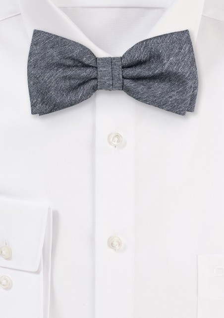 Woolen Charcoal Bow Tie