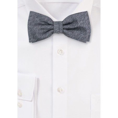 Woolen Charcoal Bow Tie