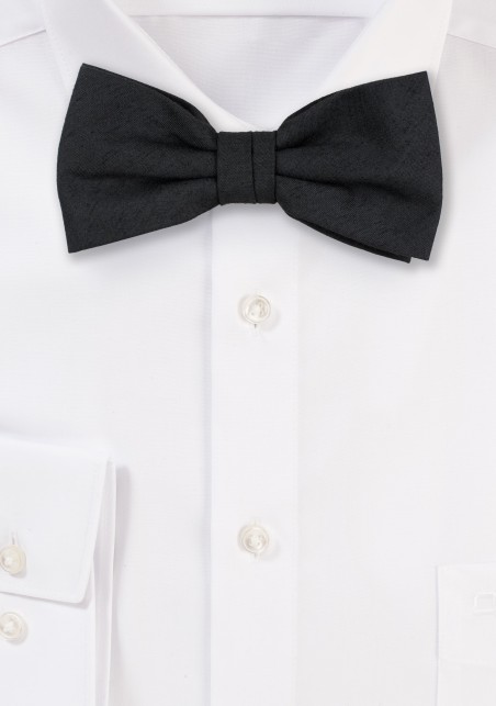 Woolen Black Bow Tie