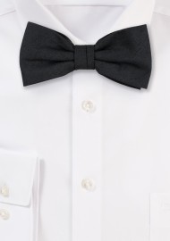 Woolen Black Bow Tie