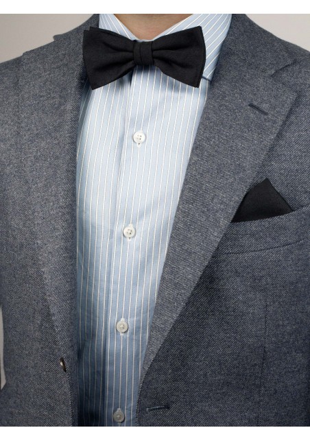 Contemporary Black Bow Tie Styled