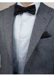 Contemporary Black Bow Tie Styled