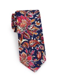 mens floral tie in vintage design