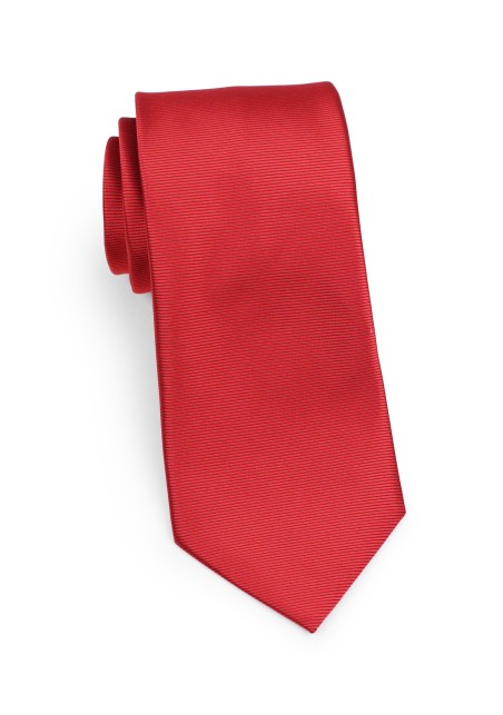 cherry red mens tie in slim cut