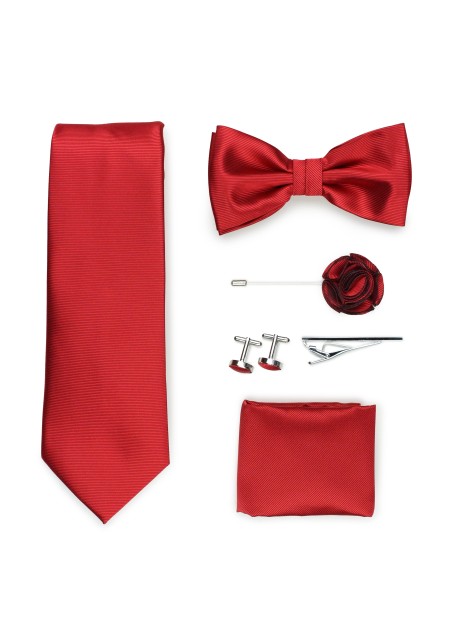 cherry red menswear set