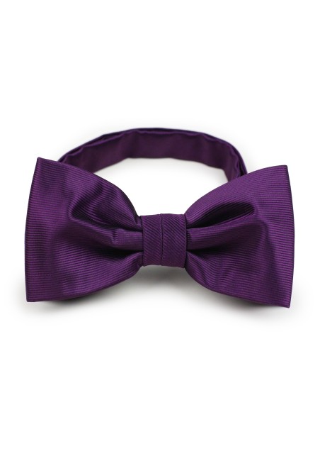 solid wine colored mens bow tie